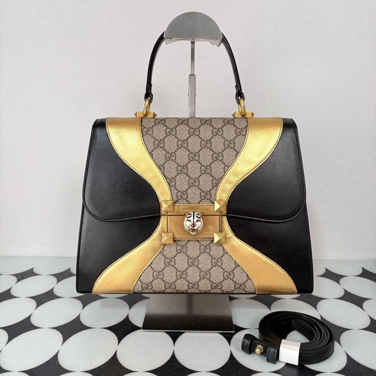 Gucci Osiride Tiger Top Handle Bag, , condition grade A