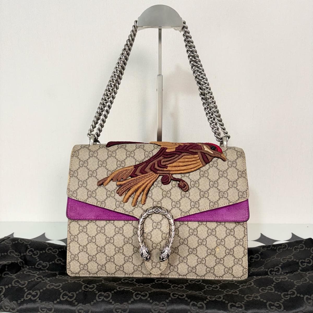 Gucci Dionysus Large (embroidered bird), , condition grade A