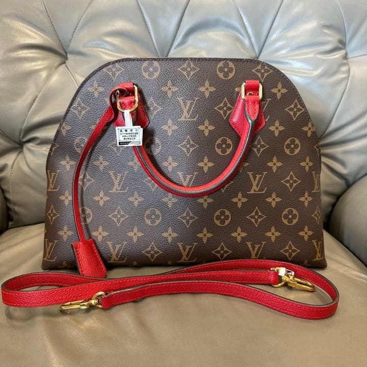 Louis Vuitton Alma, Brown / Red, condition grade A