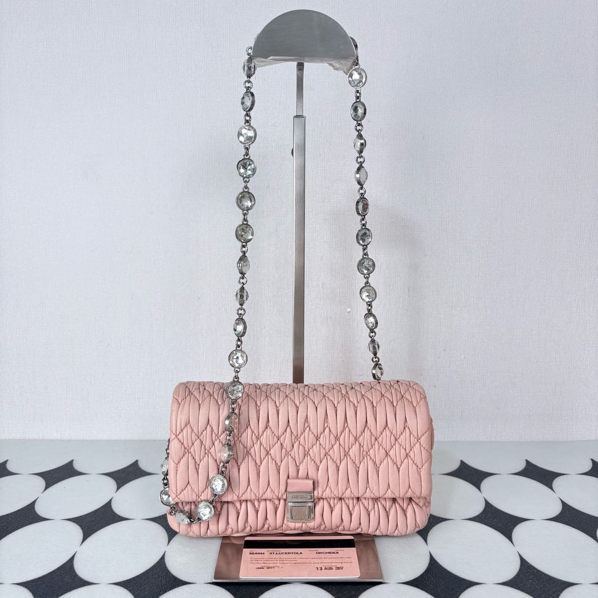 Miu Miu Matelassé Crystal Chain Bag — photo 1