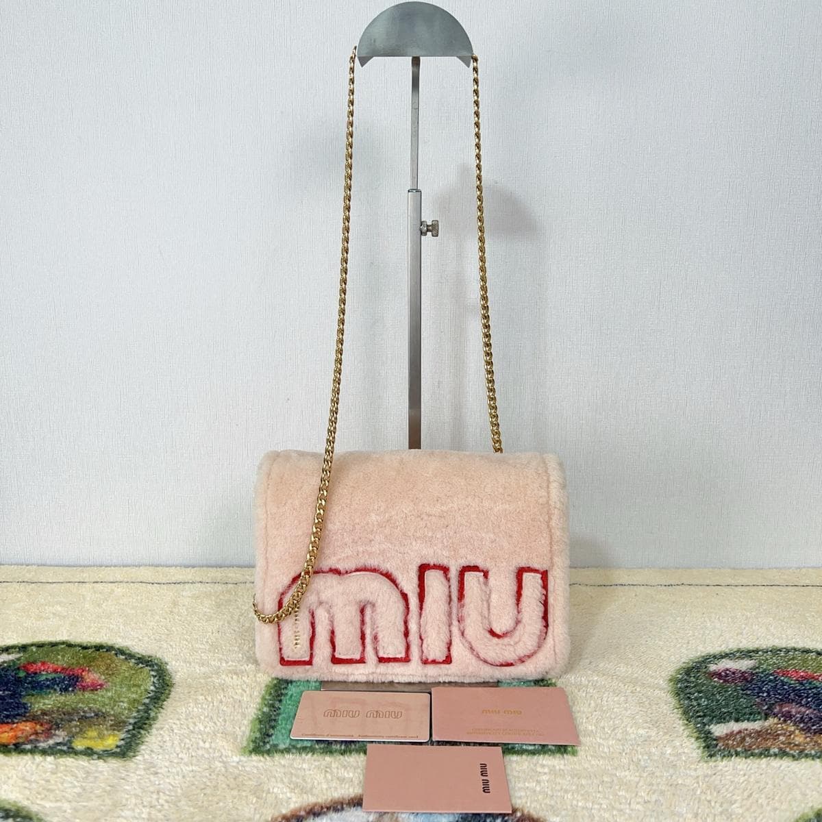 Miu Miu Logo Shearling Chain Bag — photo 1