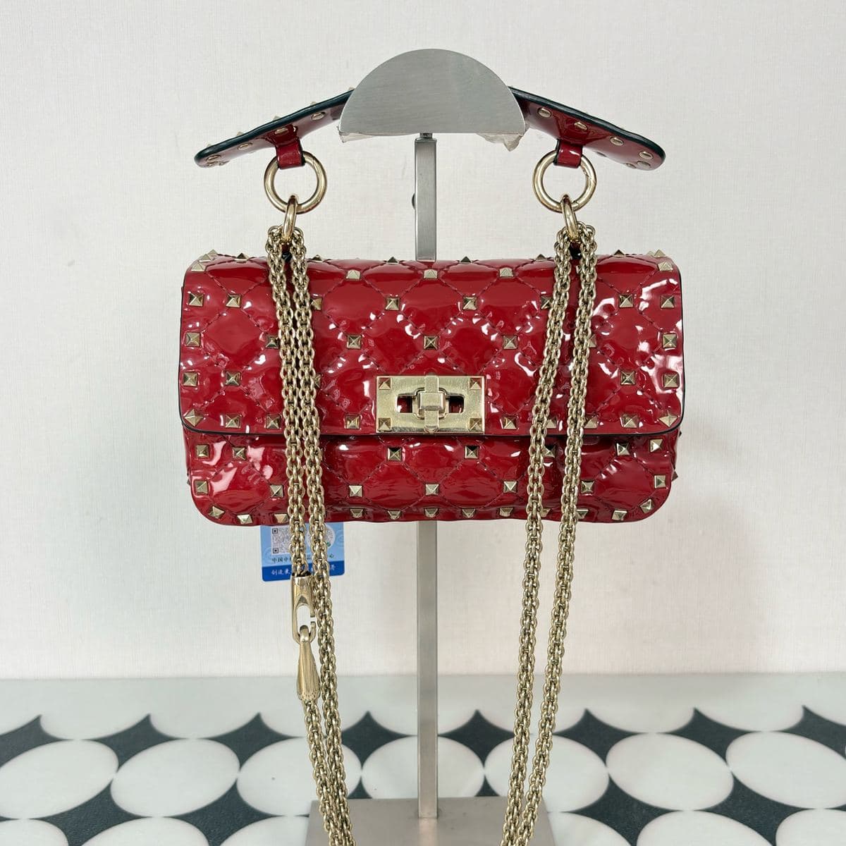 Valentino Rockstud Top Handle Bag, , condition grade A