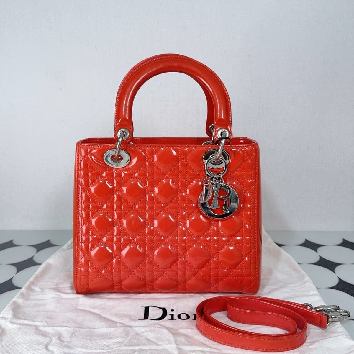 Dior Lady Dior Medium, , condition grade A