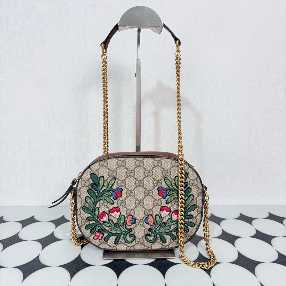 Gucci Embroidered Camera Bag, , condition grade A