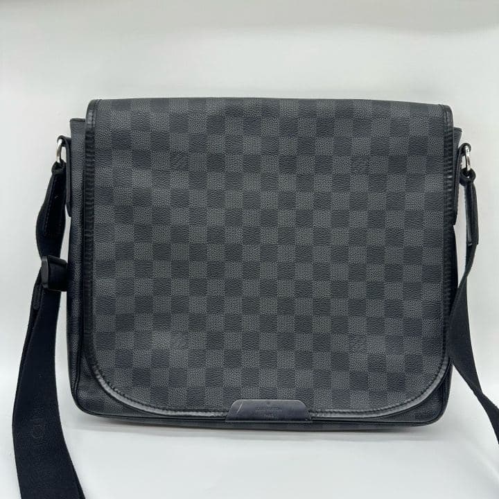 Louis Vuitton Damier Graphite Messenger Bag, Black, condition grade A
